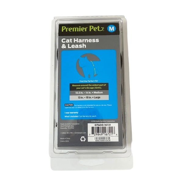 Premier Pet Cat Harness & Leash Size M - Picture 2 of 5